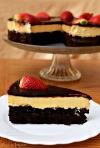 Czekoladowe Brownie z masą serową